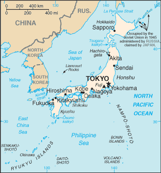 Cliquer pour agrandir la Carte du japon / map of Japan