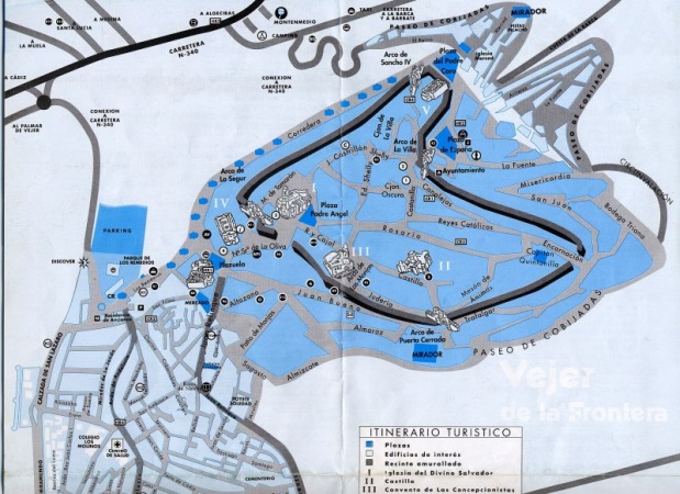 carte de vejer de la frontera - visiter vejer